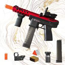 Foam Shooting Blaster - Perfect For Parties, Fun Group Activity Toy, Universal For Boys & Girls, Ideal Holiday Gifts (Christmas/Halloween) - 紅色 - 查看 6
