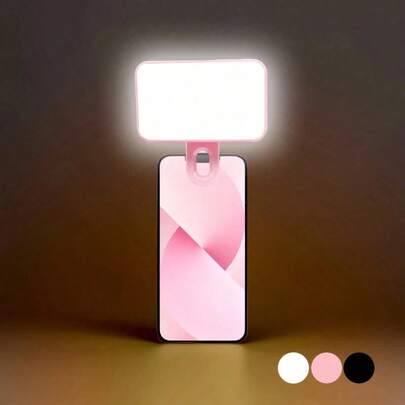 LED Fill Light Selfie Light, 1pc Portable Selfie Light, Clip-On Fill Light, Phone Selfie Lamp, For Mobile Phanes And Computers, Makeup, Zoom Conference, Live Streaming, Vlog, Perfect Selfies And Video Calls 250mAh Suitable For Selfies And Live Streaming, Portable Light Suitable For Selfies And Live Streaming, Photography, Portable Light Selfies Live Streaming Photography Portable Light Phone Light