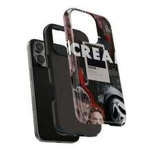 Funda de teléfono de Halloween, estilo vampiro Halloween, una funda gruesa y a prueba de golpes con estampado de calavera de moda, compatible con iPhone y series , resistente al agua, a las caídas y a los arañazos, apta para iPhone 11/12/13/14/15/16/17 Pro Max - Negro - Ver 3