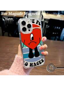 Funda magnética para teléfono Yo Perreo Sola B-Bunny B-Bad Maluma Magsafe compatible con 16 15 14 13 12 11 8 Plus Pro Max X XSMax, funda transparente, funda compatible con funda  17 pro max, funda  17 pro, funda  17, funda  16, funda  16 pro max, funda  15 - TCX-133TCX32043A9 - Ver 4