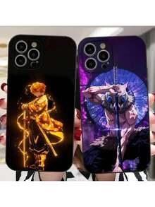 Demon S-Slayer Sanemi Handyhülle für  16, 15, 14, 13, 12, 11, PRO MAX PLUS, Mini-TPU, weich bis hautfreundliche Hülle, Cover compatible with  17 pro hülle,  17 pro max hülle,  17 hülle,  16 pro hülle - Z3 - Übersicht 7