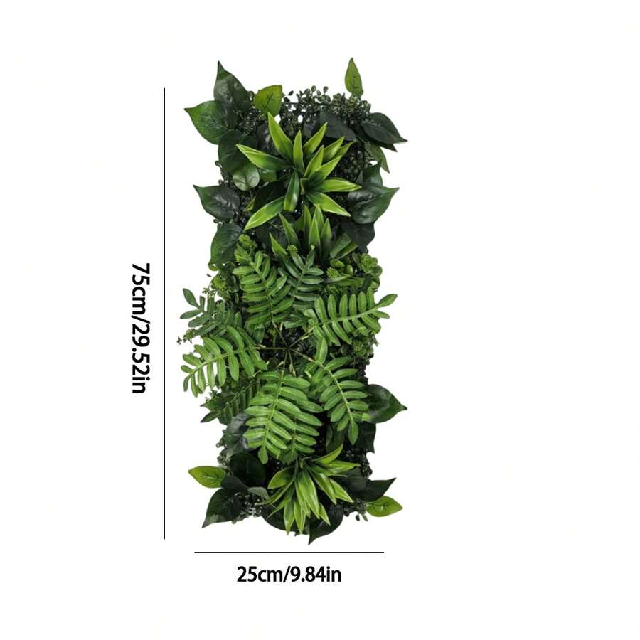 25X75CM Césped artificial de planta simulada Panel de pared de hierba adecuado para decoración de jardín, valla, patio y hogar