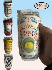 304 Stainless Steel High-End Portable Insulated Cup, 240ml Hot And Cold Dual-Use Insulated Cup, Leak Proof Car Travel Cup, Coffee Cup, Couple Cup, Suitable For Giving Holiday Gifts To Family And Friends - Multicolor - View 9
