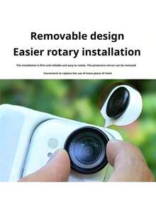 Película protetora de vidro temperado de alta definição para lente da Insta360 GO Ultra. Ideal para câmeras de ação. - Preto - Ver 2