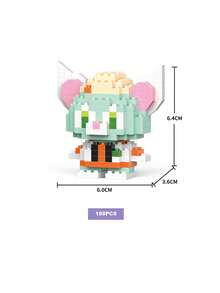 DOBBLE 口袋妖怪358片可爱卡通动漫积木套装动漫人物史迪奇图片拼图组装青少年玩具积木适合派对节日小礼物 - 彩色 - 查看 41