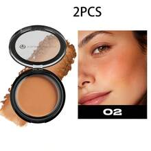 YOUNG VISION 1 Box Matte Bronzer Powder, Oil Control, Fine Velvet Texture, Seamless, Set Makeup, Contour, Highlight Hairline, Facial Makeup For Daily, Party, Performance - 彩色 - 查看 22