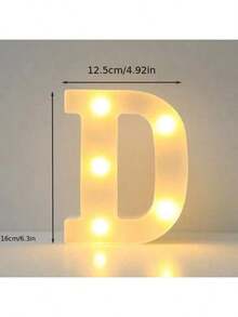 6.3IN Decorative Led Light Up Number Letters, White Plastic Marquee Number Lights Sign Party Wedding Decor Battery Operated Number - Nhiều màu - Xem 37