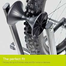 Delta Cycle - Soporte para bicicleta individual, sin herramientas, ajustable, para montaña, neumáticos gruesos, bicicletas de carretera, soporte de bicicleta independiente para estacionamiento en garaje(Folding Floor Stand) - Multicolor - Ver 7