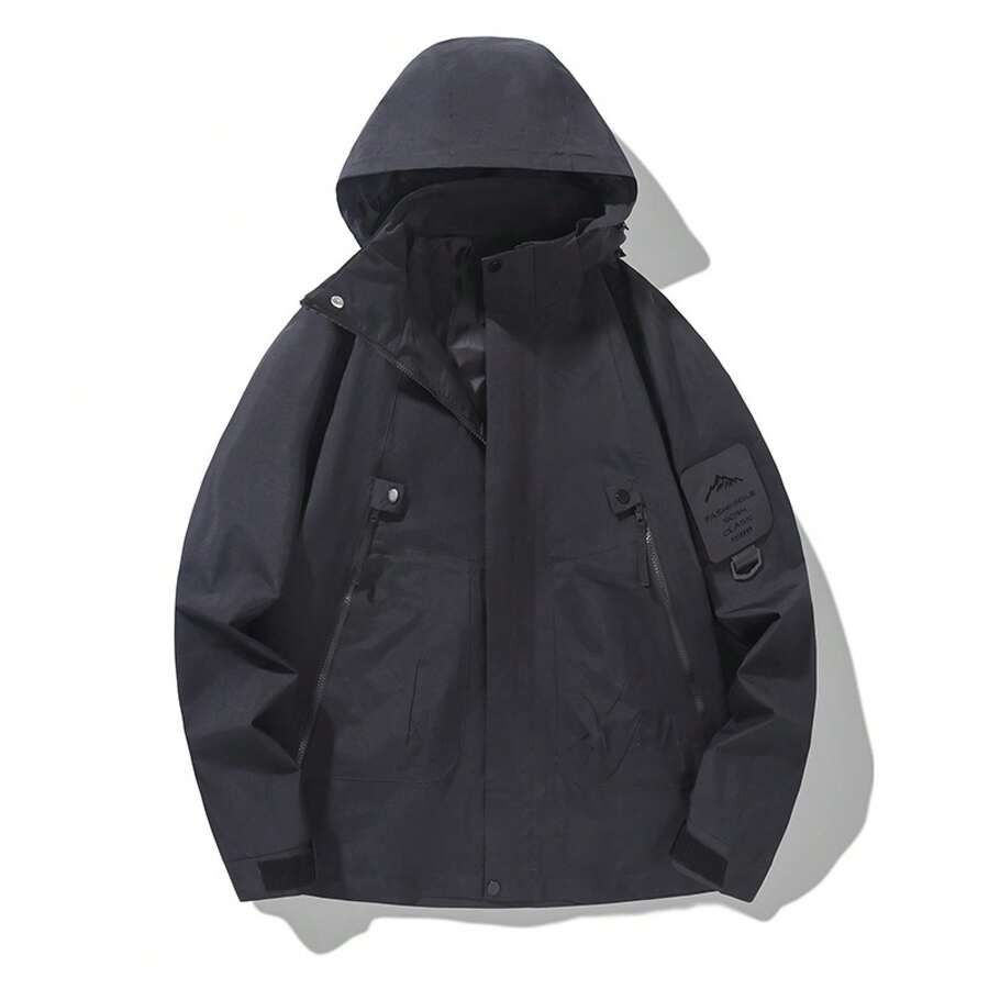 Women Shell Jackets - Unisex Style: Black - View 1