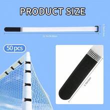 Goal Net Straps - Heavy Duty Fasteners 50 Pack Strong Secure Holders Outdoor Activities, Accessories School Field Sports and Fitness Training - inicial - Ver 7