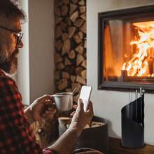 4-Piece Modern Fireplace Tool Set Including A Shovel, Brush, Poker And Stand, Stove Tools, Black, 56 X 22 X 22 Cm - Black - View 7