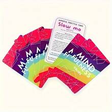 The Mindfulness Game – 13cm/5.12in X 9cm/3.54in Adult Mental Focus & Presence Card Game, Mindful Strategy Game For Relaxation, Group Connection & Mental Clarity, Portable Tabletop Game For Home & Casual Gatherings - Multicolor - View 2