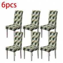 1/4/6/100 pezzi Coprisedia natalizi in tessuto elasticizzato, Coprisedia per casa/hotel/ristorante/sala da pranzo, Decorazioni natalizie a tema cartoni animati - Multicolore - Visualizzare 42