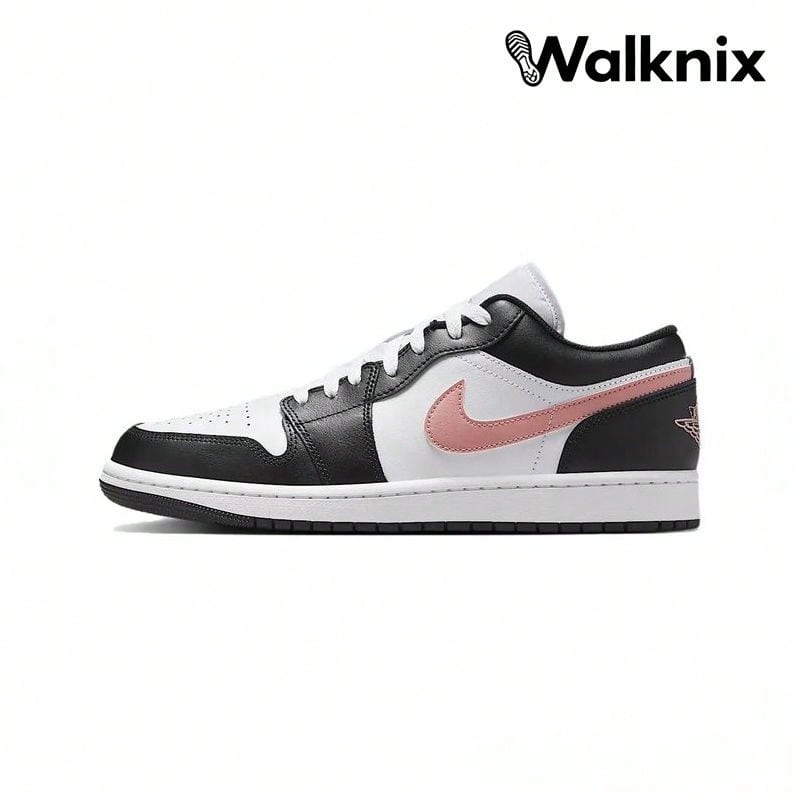 Air Jordan 1 Low 'Black Rust Pink' White Sneakers Men 553558-165 - Multicolor - View 1