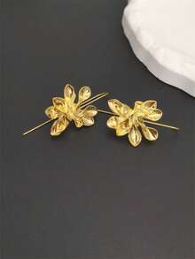 1 Đôi bông tai hợp kim thời trang thanh lịch phong cách cung điện cổ điển, món quà trang sức phù hợp cho phụ nữ trong mọi dịp - Bạc - Xem 7