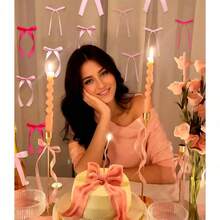 12件套丝带蝴蝶结套装，款式多样，适用于墙面装饰、派对装饰、礼品包装、婚礼装饰、DIY配件、生日装饰、派对背景，多种颜色可选，是情人节及其他场合的理想之选。也可用于家居装饰、卧室用品、墙面装饰、房间装饰等。 - 粉色 - 查看 3