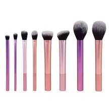 8 piezas Juego de brochas de maquillaje profesional, que incluye brocha para polvo, brocha para rubor, brocha para labios, etc., regalos - Multicolor - Ver 4