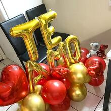 5pcs "TE AMO" Foil Balloons, Includes 16-Inch Gold, Red, And Silver "TE AMO" Balloons For Selection, Suitable For Spanish Valentine's Day, I Love You, Engagement, Anniversary, Happy Valentine's Day, Romantic Atmosphere, Birthday, Party Decoration, Photo Booth Background, Sweet Home Decor - Multicolor - View 6