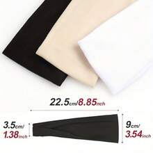 1pc Unisex Quick-Dry Stretchy Wide Headband - Moisture-Wicking Elastic Sports Headband - Lightweight Suitable For Yoga, Gym, Hiking, Running, Swimming - All Season Fitness Hair Accessories Fashion Hair Bands - Multicolor - View 3