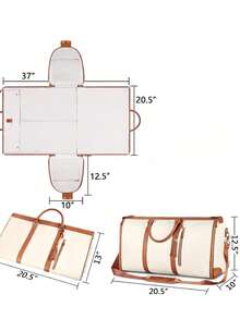 Travel Duffel Bags - Beige - View 4