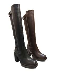 Fashionable Versatile Chunky Heel Over-The-Knee Boots