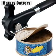 Quick And Easy Stainless Steel Can Opener A Multifunctional Kitchen Tool Easily Open Cans - 黑色 - 查看 1