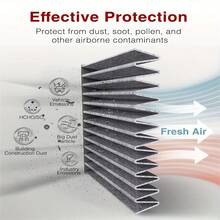 1个活性炭空调滤芯 - 适用于Avalon、Camry、Corolla、Highlander、Prius、RAV4、Sienna、Venza、ES、RX、UX、Subaru Legacy、Outback、CX-9 - 采用优质PP材料制成，提升车辆性能