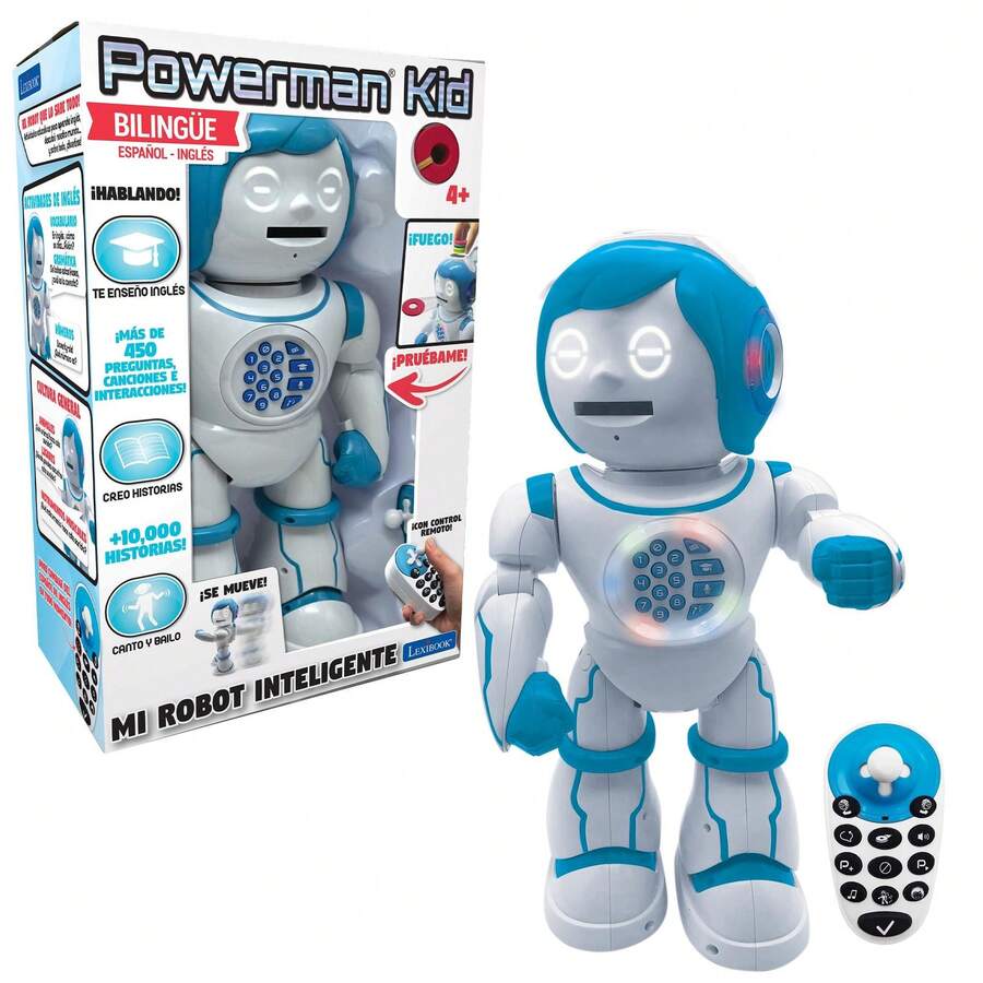 Lexibook Stitch Intelligent Robot, Programmable - STEAM Educational Toy With "Mind Reading" Function, Dance, Music Games And Animal Quiz For Boys And Girls - Blue - View 1