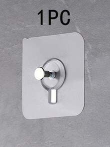 50pcs Sleek White Self-Adhesive Wall Hooks - 13.2lb Capacity, No-Drill Installation For Hanging Pictures, Bags & More, Easy To Use & Damage-Free - Multicolor - View 12