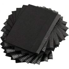 EstiloTendenciaDEMEVA Babero Dental De Papel Multicolor 2 Capas De Papel Y 1 De Polietileno Varios Colores 50 PzCalidad PremiumVersióN Mejorada - Negro - Ver 6