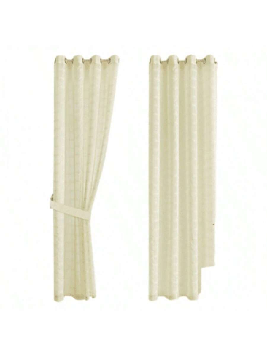 Cortinas transparentes Color Beige de alta durabilidad de 140cm*225cm, CORTINA 1 PZ
