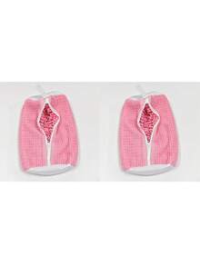 2个装洗衣机鞋袋，适用于所有鞋型 - 黄色带蓝色拉链，内里采用柔软绒面材质，可有效保护衣物，尤其适合运动鞋和休闲鞋。这款洗衣袋用途广泛，是假日旅行、度假旅行、毕业旅行、旅行收纳、抽绳鞋袋、鞋套、便携式防尘鞋袋等必备单品，男女皆宜，也适用于邮轮旅行和度假。