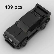 MIKEMENG White/Pink/Black Classic Adult Building Block Set, DIY Building Block Car/Sports Car Toy, City Technology Champion Cup Series, Suitable As A Gift For Boyfriend/Husband On Valentine's Day, Birthday, Halloween, Christmas, And For Home Decoration And Collection - Model - View 15