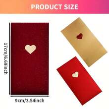 8Pcs High Quality New Year Red Envelope With Exquisite Love Patterns, Available In Three Colors - Perfect For Valentine's Day/Wedding Anniversary/New Year/Birthday, Holiday Money Holder, Festive Gift, Stylish Packaging, Decorative Envelopes - Multicolor - View 2