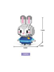 DOBBLE 口袋妖怪358片可爱卡通动漫积木套装动漫人物史迪奇图片拼图组装青少年玩具积木适合派对节日小礼物 - 彩色 - 查看 19