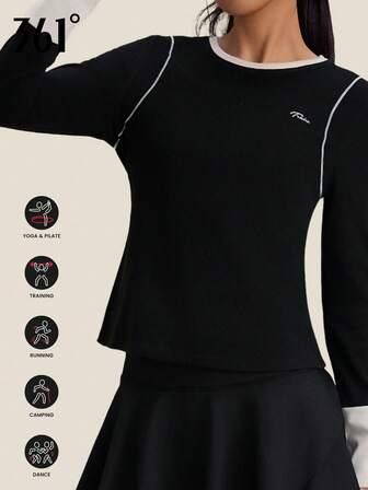 361degree 361° Women's 1pc Lightweight Soft Fleece Long Sleeve Top, Suitable For Hiking, Running, Yoga, And Casual Daily Wear