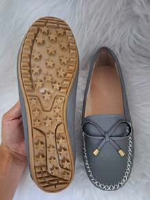 Women's Casual Moccasin - 灰色 - 查看 1