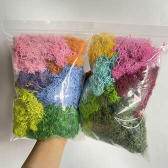 1 แพ็ค 1.77 ออนซ์ มอสเทียมสีไม่ตก, มอสปลอม, สำหรับตกแต่งภูมิทัศน์แก้ว, ตกแต่งบ้าน, วันหยุด & งานฝีมือ DIY