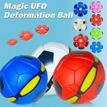 1pcPet Toy Flying Saucer, Flying Saucer Dog Toy, Suitable For Interactive Dogs,Cats, Football, Outdoor Games, Camping Games. Dog Ball Is Suitable Forsmall, Medium And Large Dogs, Portable Creative Flying Saucer Ballstepping UFo Magic Ball, Suitable For Outdoor Sports Qifts, Halloweengifts, Christmas Qifts, Holiday Qifts - Red - View 3