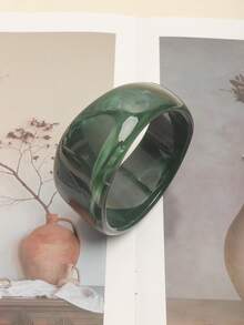 Bộ 1/5 vòng tay nhựa cỡ lớn cho nữ, thiết kế cơ bản tối giản, đeo hàng ngày, vòng tay acrylic nhiều màu tối giản - Nhiều màu - Xem 7