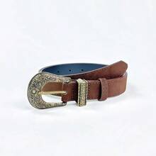 This Simple Women's Suede Belt For Autumn And Winter Is Durable, Stylish, And Versatile, Featuring A Vintage Metal Buckle. It Pairs Well With Jeans, Dresses, And Casual Trousers, Making It An Ideal Choice For Everyday Wear.