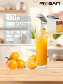 FIYIBAN 1个便携式迷你搅拌机/榨汁机 - USB充电，无线个人搅拌机，配备不锈钢刀片，非常适合制作冰沙和奶昔，是户外使用的理想之选，也是一份很棒的圣诞礼物，有3种颜色可选。