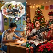 Pistola De Juguete Eléctrico M416 Pistolas De Hidrogel Automático Con stickers incluidos Edición mexicana limitada Regalo Para Niños Regalo Perfecto para Amigos Navidad y Día de Reyes - Negro - Ver 3
