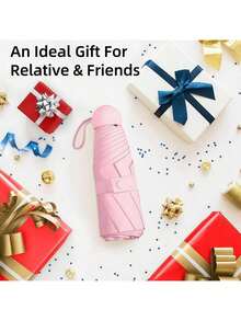 这款轻巧便携的迷你胶囊伞，防风防紫外线，专为女性设计。时尚的折叠伞配有舒适的握柄，是户外活动、海滩漫步、城市散步、通勤和旅行的理想之选。小巧可爱，方便携带，可轻松放入任何手提包中。