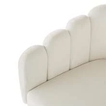 High-Quality Velvet (2 Pieces) Dining Chair, Makeup Chair, Galvanized Gold Iron Legs, Simple, Lightweight And Luxurious, Unique Box Design, Adjustable Feet - Beige - View 8