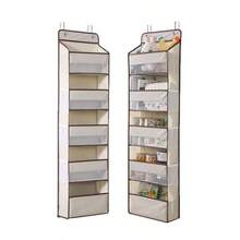 New Multi-Functional Over-The-Door Storage Bag, 1-Layer/3-Layer/5-Layer Hanging Organizer Bag With Transparent Window, Space-Saving Storage Box For Closet, Laundry Room, School, Bathroom, Bedroom, Kitchen, Dorm, RV - Multicolor - View 8