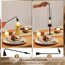 1 PC Metal Candle Snuffer With Long Handle, Wick Flame Extinguisher For Safely Putting Out Scented, Jar & Aromatherapy Candles, Durable Candle Accessory - Multicolor - View 5