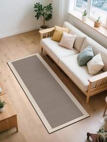 1 件软橡胶厨房垫，3.5 毫米厚厨房地毯，米色条纹拼接简约风格吸水厨房垫，可裁剪以适应厨房尺寸，表面织物材质，中间海绵层，底部橡胶层，适用于厨房地毯、厨房装饰、婚礼装饰、家居装饰、浴室垫、玄关垫、洗衣房垫、走廊地毯、客厅垫等。 - 彩色 - 查看 8