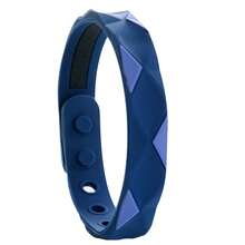 Anti-Static Negative Ion Sports Bracelet - Waterproof Silicone Couple Bracelet, Unisex, Energy Balance And Fitness Tracking, Blue. - Blue - View 1