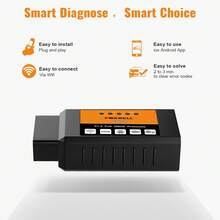 FOXWELL FW601 WiFi OBD2 Scanner For IOS & Android – ELM327 Car Code Reader To Check Engine Light, Easy Car Diagnostic Tool, Perfect Gift For Dad, Husband Or New Drivers, Auto Scanner Compatible With TORQUE/Dashcommand/Scanmaster Lite/OBD Auto Doctor App - FW601 - Xem 6